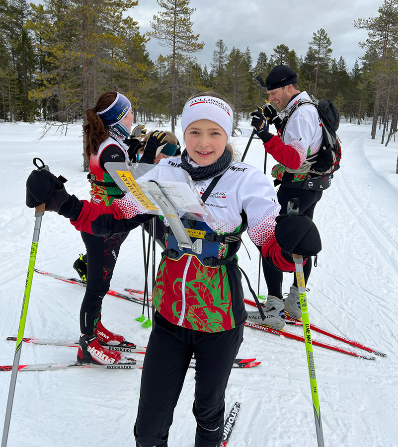 Liv Ställberg hade fina dagar på Rikslägret tillsammans med några klubbkompisar.