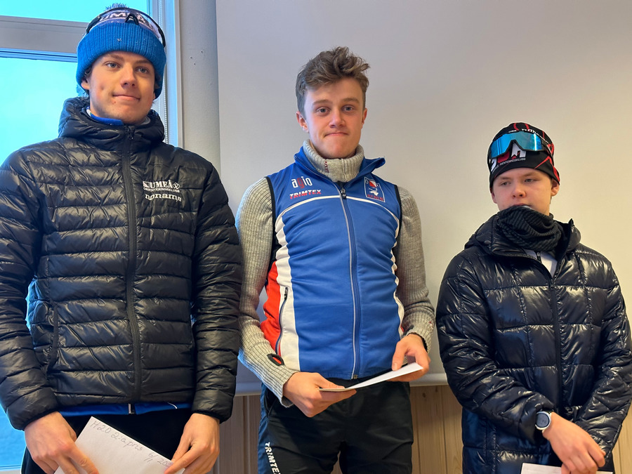 Topp tre i H20. Fr.v. Otto Timby, Tim Lundberg och Mattias Larsson. Bild: Niclas Lidström.