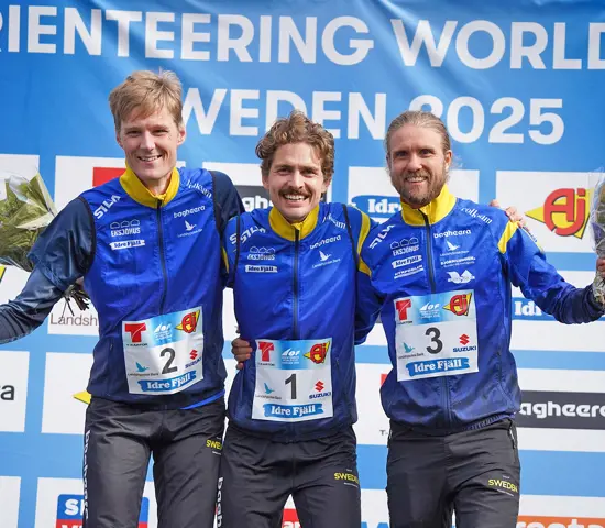 Svensk trippelseger genom Anton Johansson, Max Peter Bejmer och Gustav Bergman.