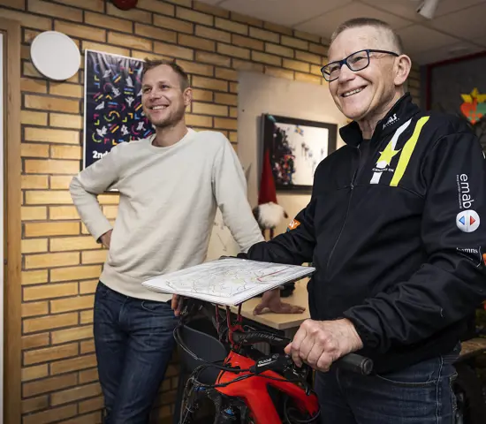 Marcus Wadell är tävlingsledare och Anders Thomasson är banläggare när Ulricehamns OK arrangerar SM i mountainbikeorientering 10-12 maj.
