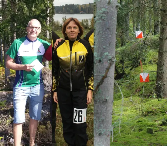 Till vänster Owe Andersson och Karin Bödecs. Till höger tre preo-kontroller.