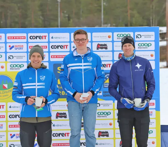 Topptrion i H21. Från vänster: Andrei Lamov, Jonatan Ståhl och Gustav Nordström.