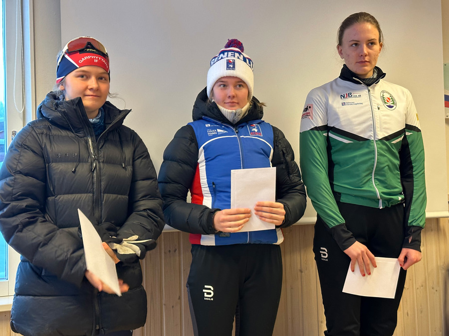 Topptrion i D20. Fr.v. Nelly Mårtensson, Ella Turesson och Alicia Bergkvist. Bild: Niclas Lidström.