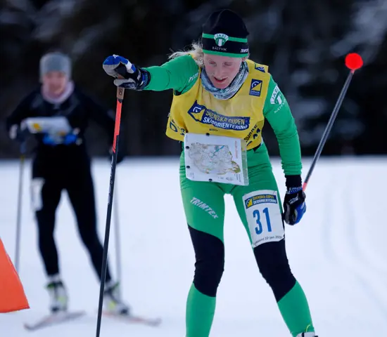 Linda Lindkvist spurtar i mål på Svenska cupen