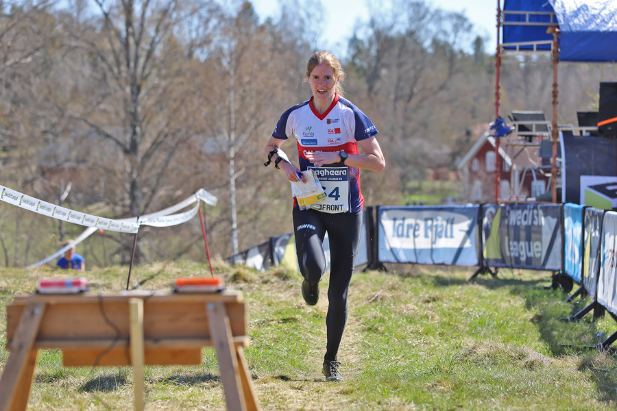 Andrea Svensson spurtar mot andra raka Swedish League-segern.