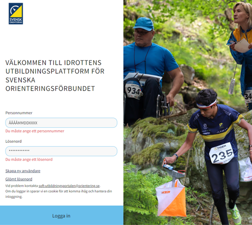Inloggningssida utbildningsportalen (kvadrat)