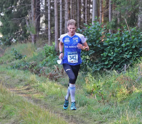Anton Johansson vid SM medeldistans 2024 där han slutade på sjunde plats.